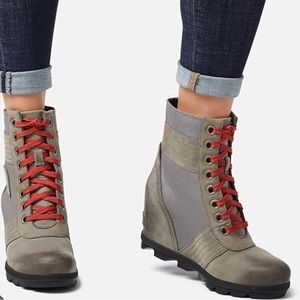 Sorel grey Joan of Arctic Wedge Mid Style Boot